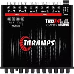 TARAMPS TEQ 7.4 프로 카 오디오 시스템 7 밴드 그래픽 이퀄라이저 EQ 블루 라이팅 어드밴스 기능 입력