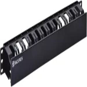 RackPath 1U 19인치 플라스틱 서버 랙 마운트 케이블 관리 덕트 레이스웨이(패널 커버 포함)