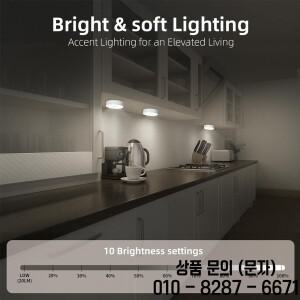 USB 충전식 자석 RGB 야간등 화이트 LED 리모컨 조절 가능 램프 스포트라이트 디스플레이 옷장용
