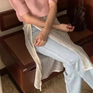 리본레이어드도트스커트 403Q790S 빅사이즈 여성의류