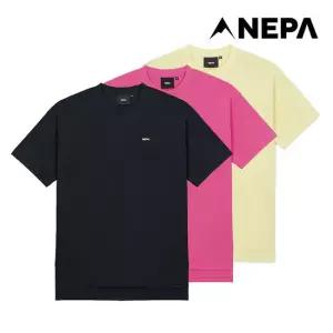 택가49,000원 네파 여성 씨타 긴기장 반팔 라운드 티셔츠 루즈핏 7K45371