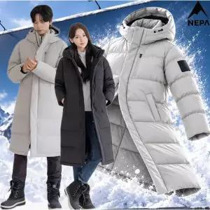네파 행사26FW 신상 가볍고 따듯한 이준호 안유진 공용 에센셜 헤비 롱다운 7MF2086