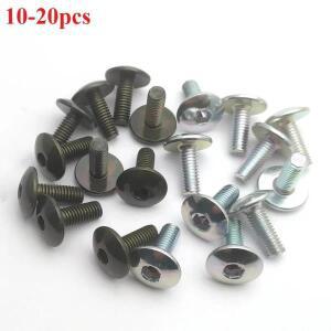 10-20pcs 큰 플랫 라운드 헤드 내부 육각 나사 볼트 M6 6mm M6X16 바이크 오토바이 스쿠터 ATV Moped 플라