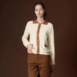BCBG 니트 패치 블라우스 B3F8B422