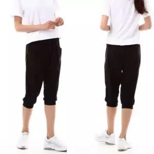 배기핏 와이드 남여공용 고무줄 7부 여자옷 팬츠 쿨링 바지