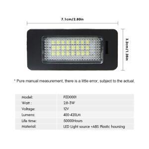 자동차 LED 번호판 라이트 BMW E39 E88 E46 E60 F10 E70  소형 쿠페  교체용 전구