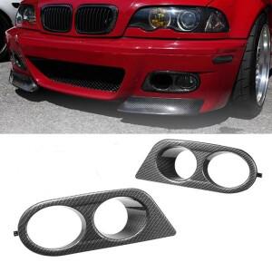 자동차 앞 범퍼 그릴 안개등 커버 트림 벌집 메쉬, BMW 호환 E46 M3 2001 액세서리