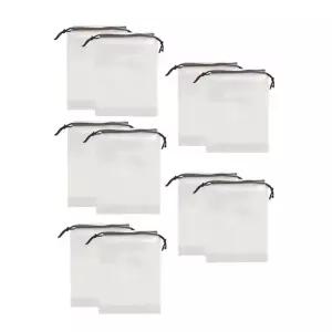 여행 캠핑 투명 스트링 파우치 주머니 30x35cm 10개치 용치 용옷 용신발 다용도 끈치 반치 PVC치 도수납가
