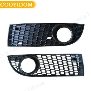 자동차 앞 범퍼 안개등 그릴 오픈 벤트 흡기 커버 VW Jetta MK6 2008 2009-2013 Honeycomb Mesh Style