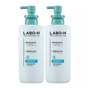 라보에이치 댄드러프클리닉 비듬 샴푸 400ml 2개