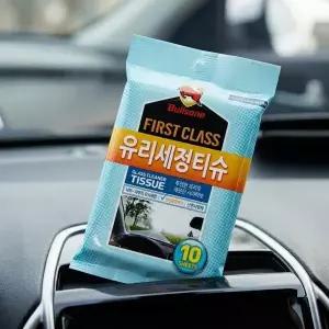 자동차 유리세정 티슈 유막제거 클리너 10매