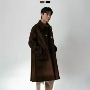 미니멀 데일리 남자 더블포켓 롱코트 오버핏 클래식 코디룩 포인트26925342588872