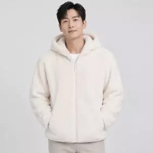 [파파브로] 남성 겨울 베이직 퍼 플리스 후드 집업점퍼 WS-JUW-WCJM653