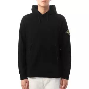 STONE ISLAND 60452 Stretch CotTON Fleece Hooded Sweatshirt 781560452 V0029 가먼트다잉 배지 후드티 42