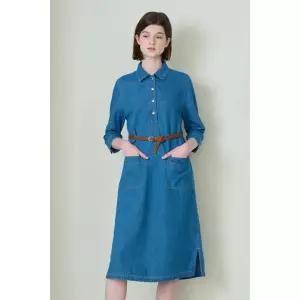 BCBG 아웃포켓 데님 원피스 B4S2O622