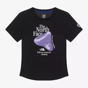 노스페이스 NT7US37A 여성 업홀드 반팔 티 BLACK