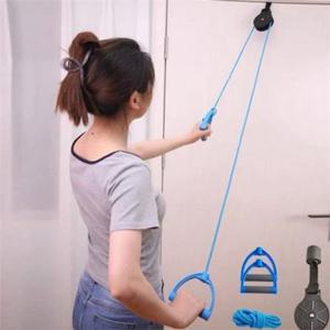 어깨 스트레칭 기구 문걸이 어깨 운동 간편 로프 보조 회전 근개 회복 고정 트레이닝 스폰지 튼튼한 가정용