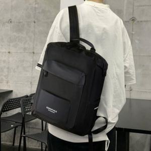 데일리 스퀘어 백팩 학생 남성 여성 캐주얼 가