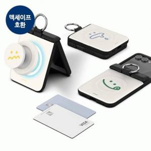자석 빅와글와글 스마트폰 마그네틱 케이스 힌지커버 도어범퍼 카드 Z플립7 오토