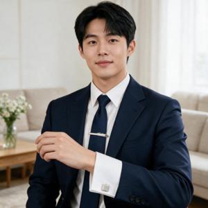 남성 타이핀 커프스 하객 정장 액세서리 결혼식 신랑 예복 하객룩