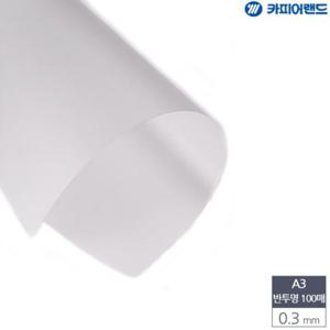A3 제본용 PVC 반투명 비닐표지 0.3mm 100매 제본표지 특수표지 제본용표지 제안서표지