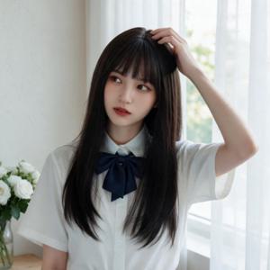 롱헤어 통가발 생머리 긴머리 웨딩 촬영 데일리 코스프레 가발 롱가발