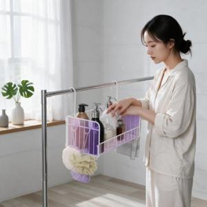 행거형 선반 바구니 정리대 수납망 주방 옷장 행거 정리함 거치대 걸이식