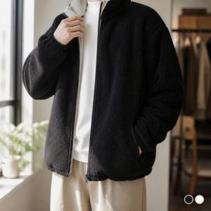 여성 겨울 양털집업 양면 여자 플리스 화이트 후리스 블랙 뽀글이