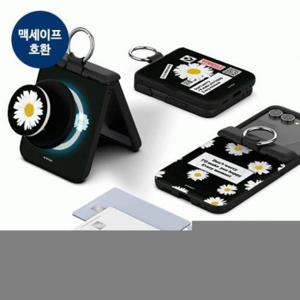 도어 데이지라벨 케이스 커버 힌지보호 갤럭시Z플립7 오토 범퍼 카드 자석 마그네틱