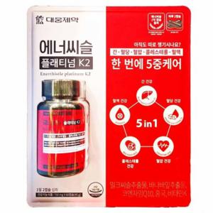대웅제약 에너씨슬 플래티넘 K2-간 혈액 혈당 혈압 콜레스테롤 건강