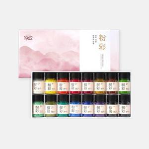 알파 채향 동양화 분채물감 16색세트(20ml) 전문가용 한국화물감