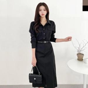 가을 빅사이즈 여성의류 면 여자원피스 여자친구 봄