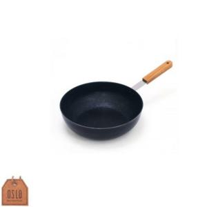 오슬로 에코라믹 IH 궁중팬 26cm 우드손잡이 인덕션용냄비 찌개 주방용품