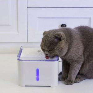 고양이 강아지 자동 급수기 물 그릇 사각 정수기 2L