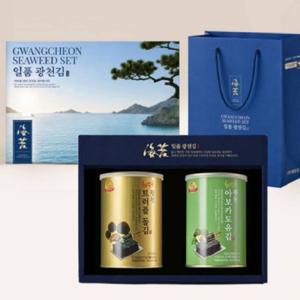 답례품 김선물세트 광천김 명절 광천캔김 선물세트 선물용김 추석 국내산 36gx2캔