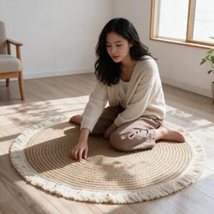 카페트 원형 러그 사계절 소파 바닥 80cm