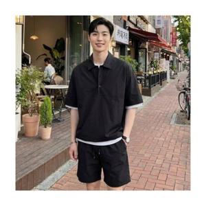 루미나D 반바지 세트 남자 여자 반팔 아노락 셋업 여름하의 일상착용 외출
