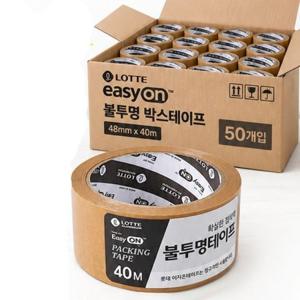 이지온 불투명 박스테이프 48mm x 40m 50개입