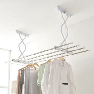 천장 빨래건조대 2단 125cm/베란다 천정형 건조대봉 베란다빨래걸이 베란다빨래건조대