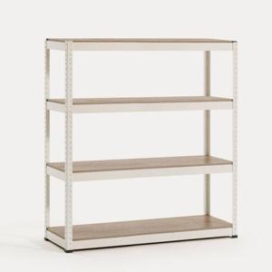 조립식 무볼트 앵글 철제 선반랙 1200x400x1500 4단 철제랙 앵글선반 수납장 베란다선반