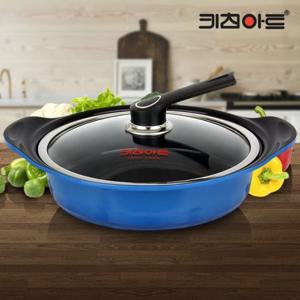 키친아트 세라믹냄비 전골28 부대찌개 코팅주물 통5중 냄비세트 전골냄비