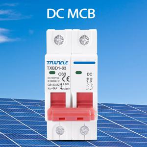 2P DC 1000V 태양광 미니 회로 차단기 배터리 스위치 6A 10A 16A 20A 25A 32A 40A 50A 63A 태양광 PV 시스템용 DC MCB