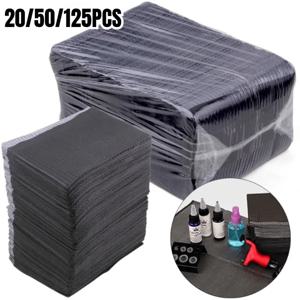 20/50/125PCS 검은 문신 탁상 커버 일회용 침대 시트 패브릭 방수 얼룩 방지 청소 테이블 매트