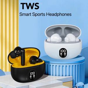 895B TWS 무선 이어버드 노이즈 캔슬링 방수 이어버드 인이어 스테레오 헤드폰 LED 디스플레이 충전 케이스 포함