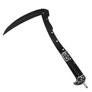 농업 잔디 깎기에 적합한 스테인레스 스틸 블레이드 및 칼집이 있는 A76X-Black 접이식 낫