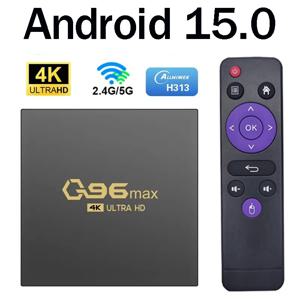 Q96 Max TV 박스 안드로이드 15.0 Allwinner H313 쿼드 코어 8G 지원 HD 4K H.265 WiFi 5G 4G 스마트 미디어 플레이어 셋톱 박스 IPTV
