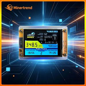 NerdMiner V2 350KH/s 미니 비트코인 ​​채굴기 2.8인치 LCD 스마트 디스플레이 비트코인 ​​로터리 채굴기 암호화폐 채굴 기계