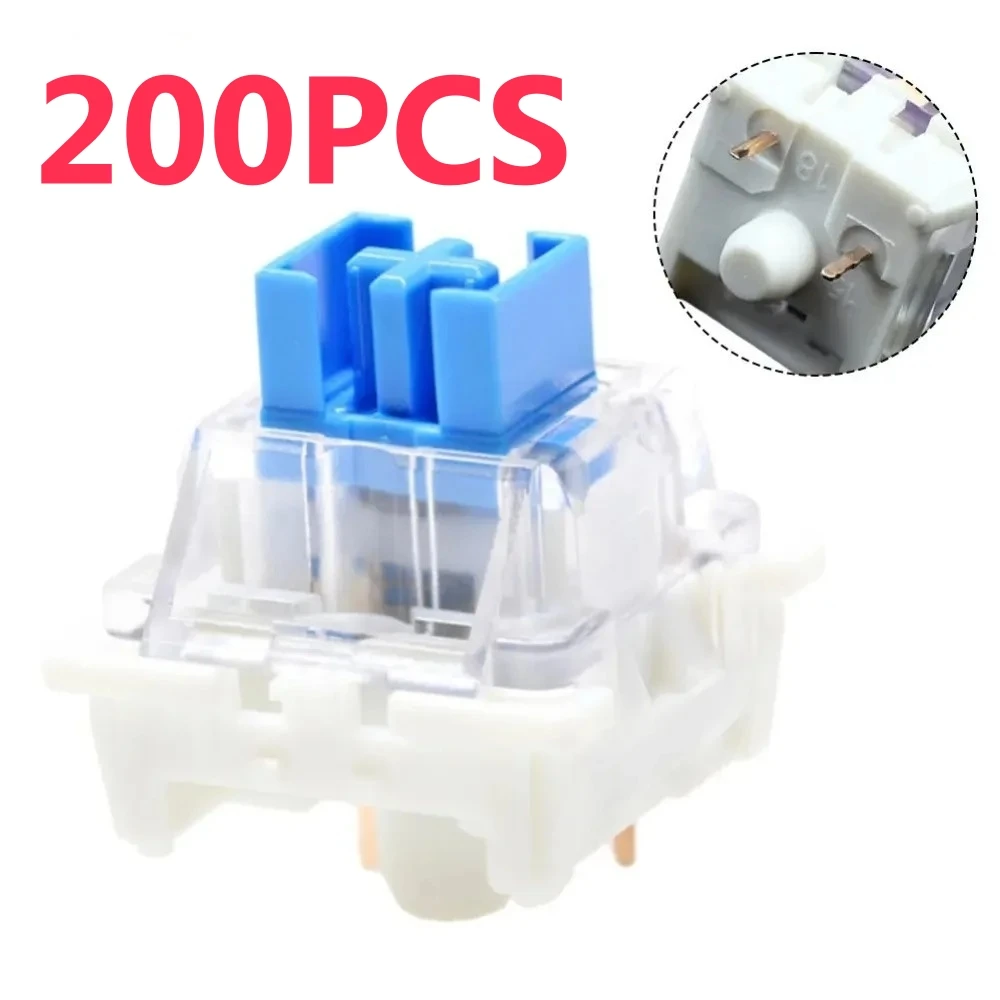 10/50/200pcs 키보드 스위치 키보드 클리커 키 교체 3 핀 촉각 스위치 플라스틱 교체 액세서리 용
