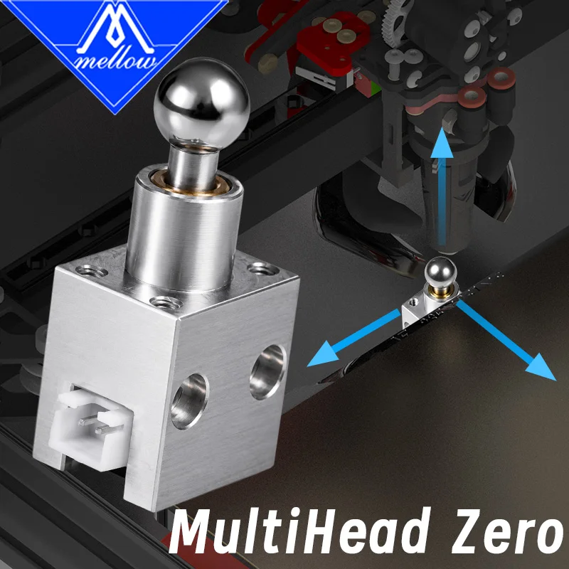 FDM 3D 프린터 Idex/INDX/Stealthchanger 멀티 컬러용 Mellow MultiHead Zero Precision XYZ 노즐 오프셋 캘리브레이션 도구