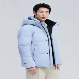 덕덕 아이스 쉘 아웃도어 시리즈 남성용 숏 캐주얼 겨울 재킷 2026 방풍 폴리에스터 섬유 충전 오리털 코트